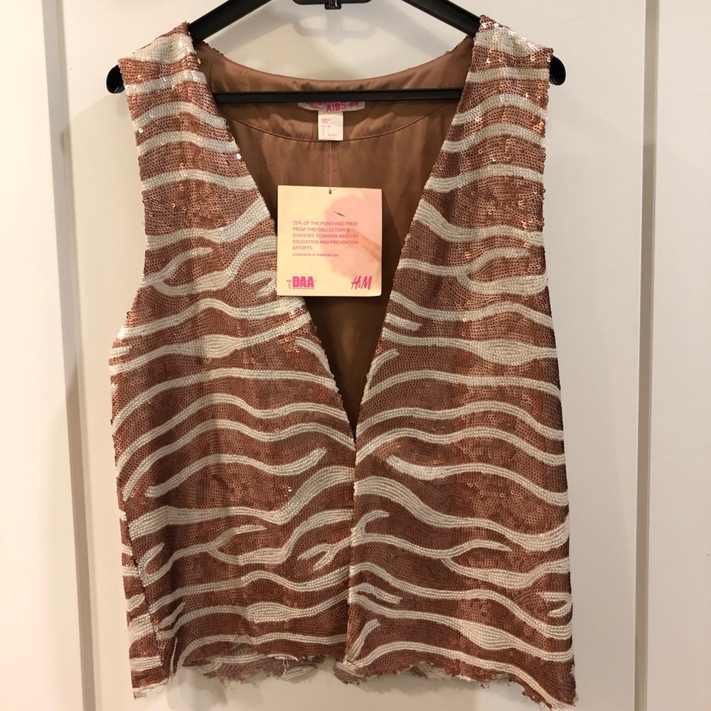 Sequin vest